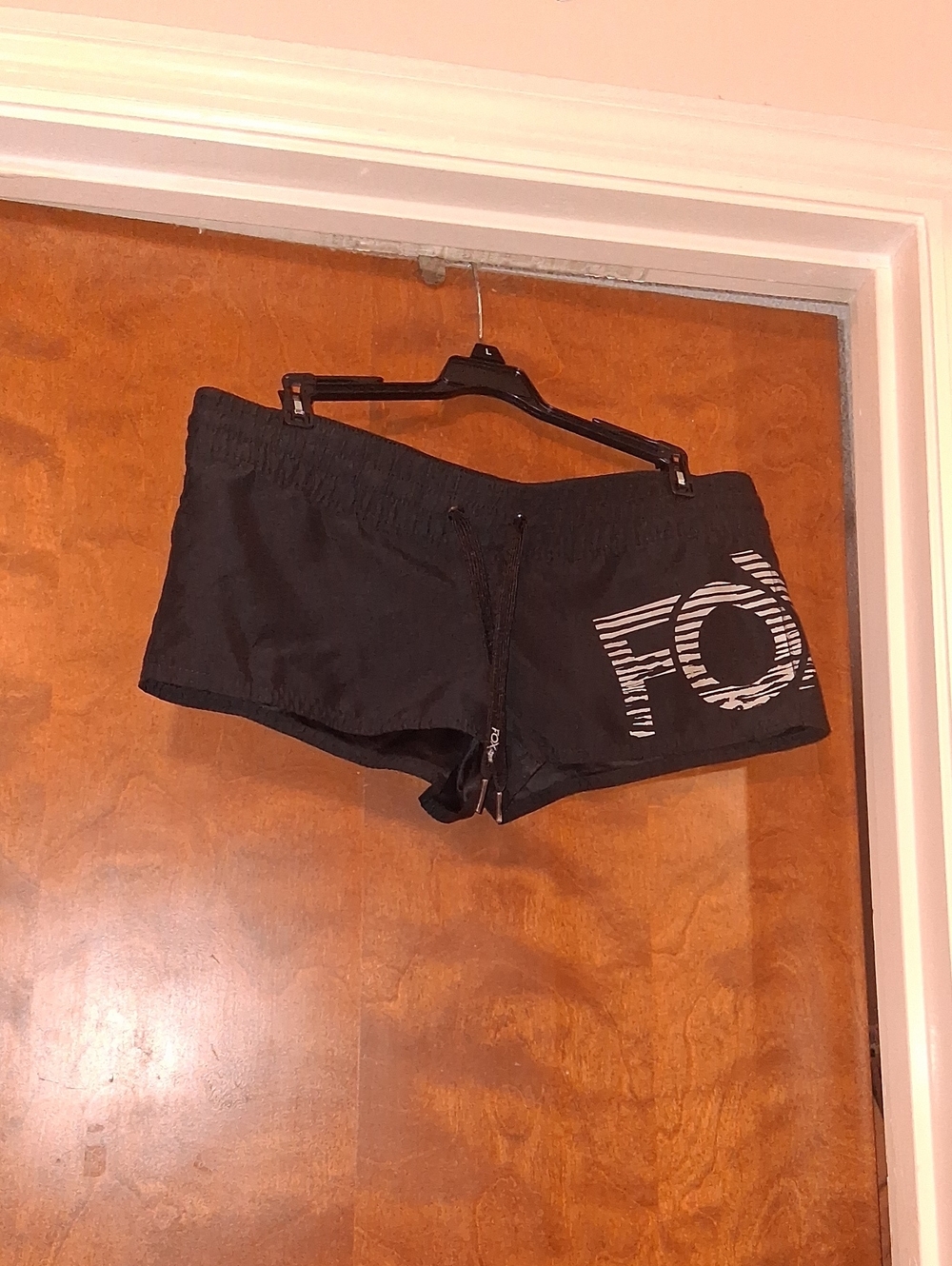 Fox Black Women's Bike/Swim Shorts with White Logo